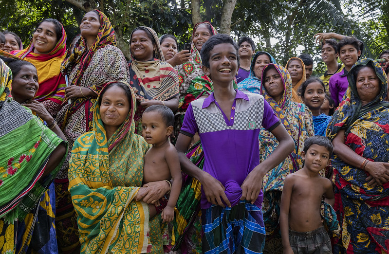 Residents of Kashadaha village in Bangladesh