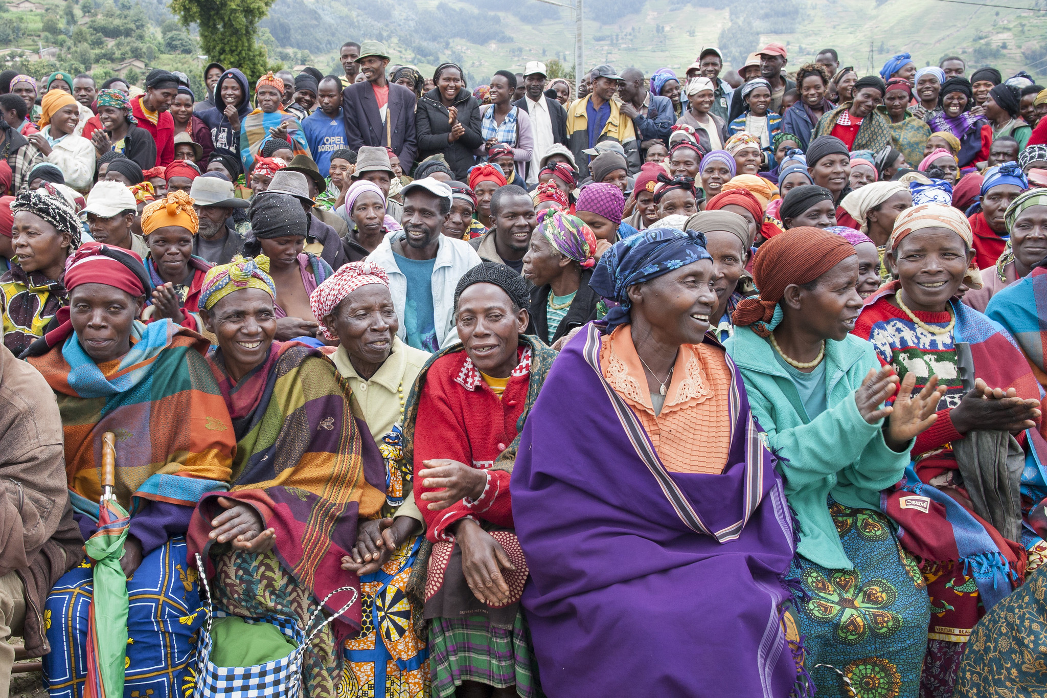 Villagers in Rwanda 