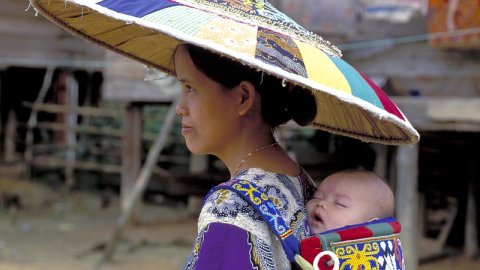 Woman and baby. Indonesia. 