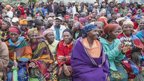 Villagers in Rwanda 