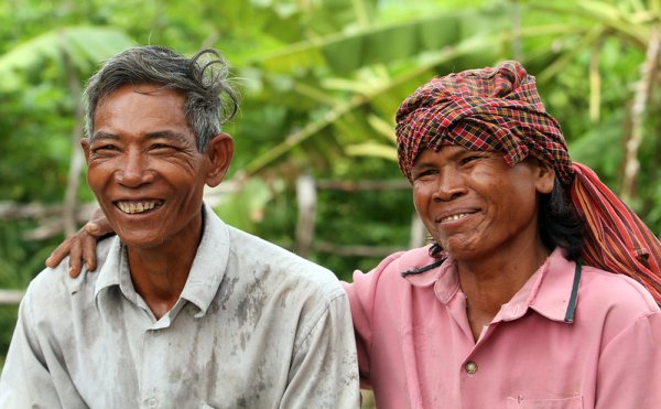 Farmer and wife